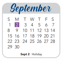 District School Academic Calendar for Helotes Elementary School for September 2024