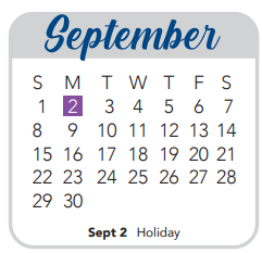 District School Academic Calendar for Jones Middle School for September 2024