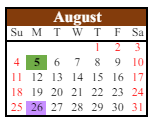 District School Academic Calendar for Gabbs Elementary School for August 2024