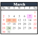 District School Academic Calendar for Gabbs Elementary School for March 2025