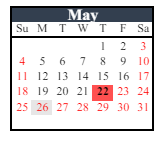 District School Academic Calendar for Gabbs Elementary School for May 2025