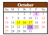 District School Academic Calendar for Gabbs Elementary School for October 2024