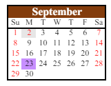 District School Academic Calendar for Gabbs Elementary School for September 2024