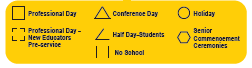 District School Academic Calendar Legend for Prairie Learning Center