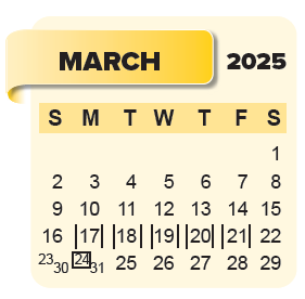 District School Academic Calendar for Prairie Learning Center for March 2025