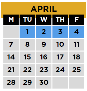 District School Academic Calendar for Kenwood Station Elementary School for April 2025