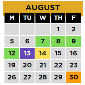 District School Academic Calendar for Kenwood Station Elementary School for August 2024