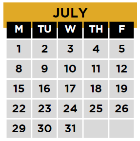 District School Academic Calendar for Kenwood Station Elementary School for July 2024