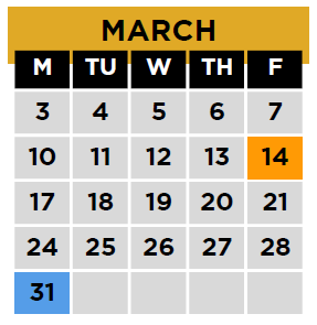 District School Academic Calendar for Kenwood Station Elementary School for March 2025