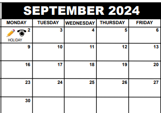 District School Academic Calendar for Jupiter Elementary School for September 2024