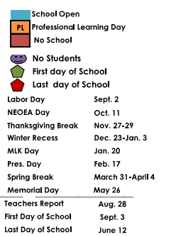 District School Academic Calendar Legend for James E Hanna Elementary School