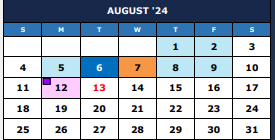District School Academic Calendar for Kruse Elementary for August 2024