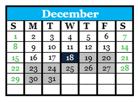 District School Academic Calendar for Singing River Elementary for December 2024