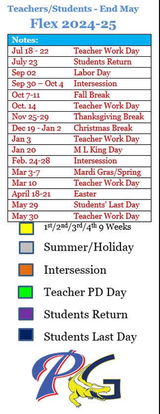 District School Academic Calendar Key for Singing River Elementary