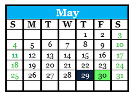 District School Academic Calendar for Singing River Elementary for May 2025
