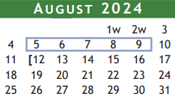 District School Academic Calendar for Magnolia Elementary for August 2024