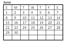 District School Academic Calendar for Sky View Elementary School for June 2025
