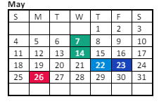 District School Academic Calendar for Sky View Elementary School for May 2025