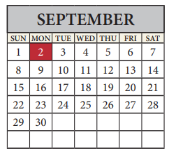 District School Academic Calendar for Westview Middle School for September 2024