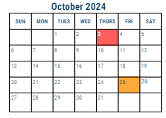 District School Academic Calendar for Morris Robert Sch for October 2024