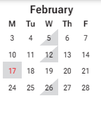 District School Academic Calendar for Phoenix Prep Academy for February 2025
