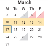 District School Academic Calendar for Phoenix Prep Academy for March 2025