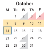 District School Academic Calendar for Phoenix Prep Academy for October 2024