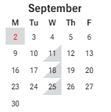 District School Academic Calendar for Phoenix Prep Academy for September 2024