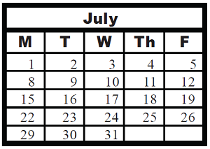 District School Academic Calendar for Grand Prairie Elementary for July 2024