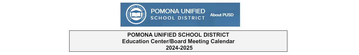 District School Academic Calendar for Pomona Senior High