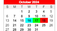 District School Academic Calendar for Paul Saylor Elementary School for October 2024