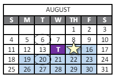 District School Academic Calendar for Mc Graw Elementary School for August 2024
