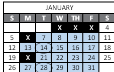 District School Academic Calendar for Tavelli Elementary School for January 2025