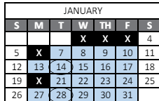 District School Academic Calendar for Eyestone Elementary School for January 2025