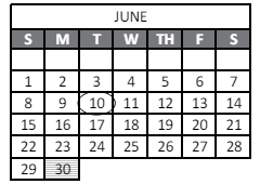 District School Academic Calendar for Bennett Elementary School for June 2025