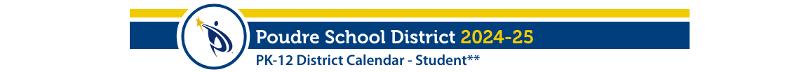 District School Academic Calendar for Peak Alternative Program
