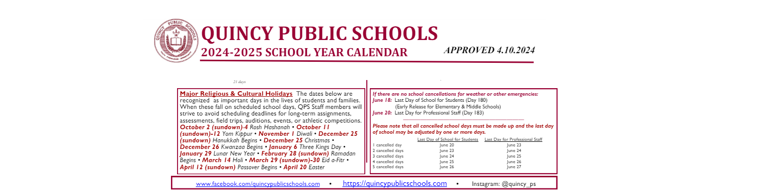 District School Academic Calendar Key for Broad Meadows Middle