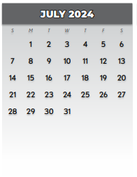 District School Academic Calendar for Forest Meadow Junior High for July 2024