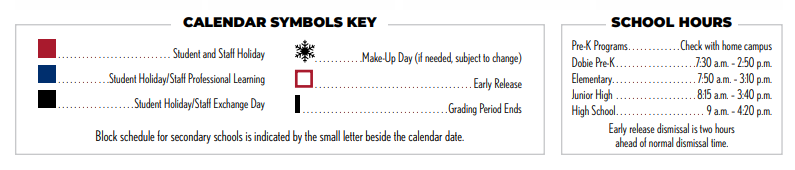 District School Academic Calendar Key for Math/science/tech Magnet