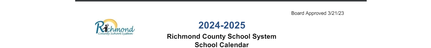 District School Academic Calendar for Glenn Hills Middle School