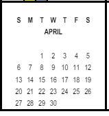 District School Academic Calendar for Franklin (benjamin) Elementary for April 2025