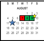 District School Academic Calendar for Highgrove Elementary for August 2024