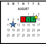 District School Academic Calendar for Ramona High for August 2024