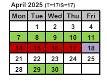 District School Academic Calendar for Intrntnl Finance & Econ Dev HS At Franklin for April 2025