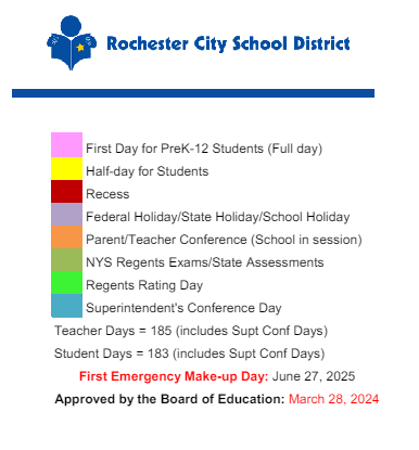 District School Academic Calendar Legend for Intrntnl Finance & Econ Dev HS At Franklin