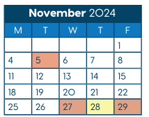 District School Academic Calendar for Folwell Elementary for November 2024