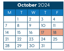 District School Academic Calendar for Folwell Elementary for October 2024