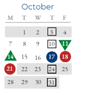 District School Academic Calendar for Joe Mathias Elementary School for October 2024