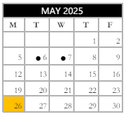 District School Academic Calendar for Gansevoort Elementary School for May 2025