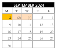 District School Academic Calendar for Gansevoort Elementary School for September 2024